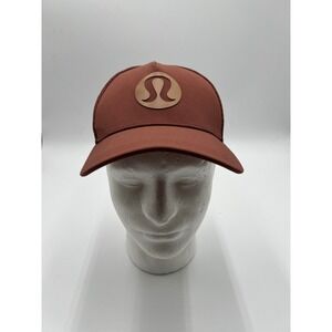 Lululemon Mesh Back Trucker Hat Terracotta Brown Adjustable Running Cap